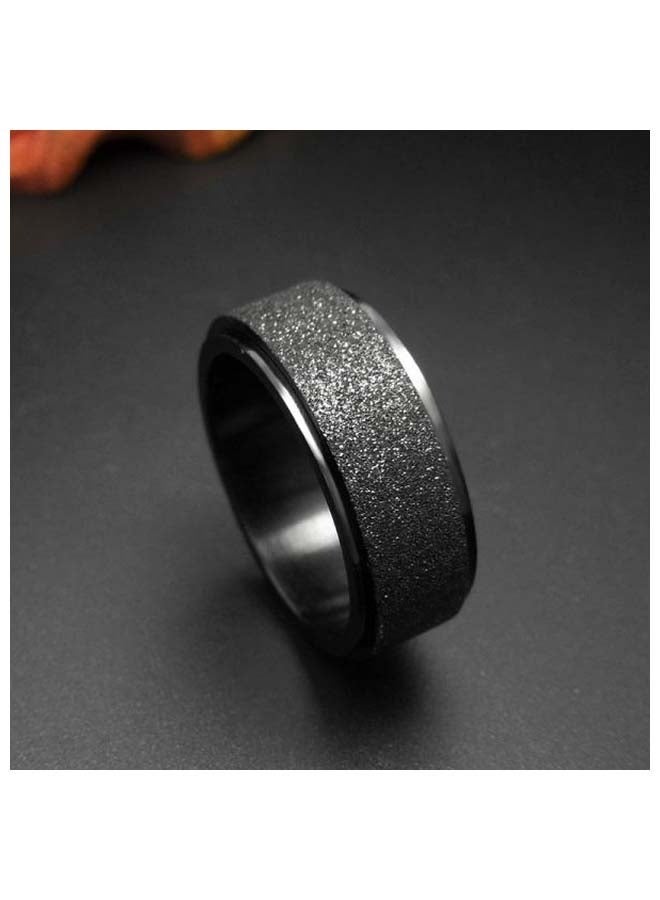ROMAD Titanium Steel Matte Ring – 8MM Durable Unisex Ring, Comfort Fit, Scratch-Resistant, Fashion Jewelry for Daily Wear, Gifting & Special Occasions  - Image 3