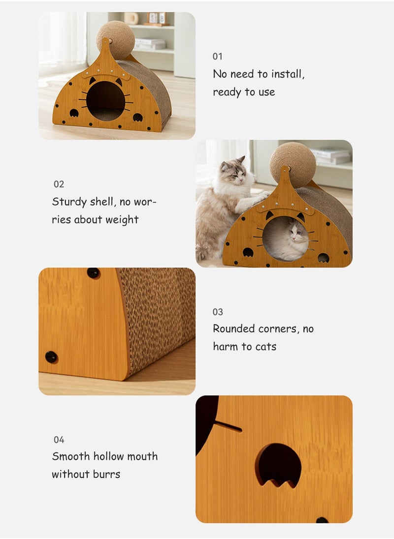 Kidle - Cat Scratching Board Wear-Resistant and Non-shedding Cat Bed Corrugated Paper Vertical Cat Claw Board Cat Toy - Image 1