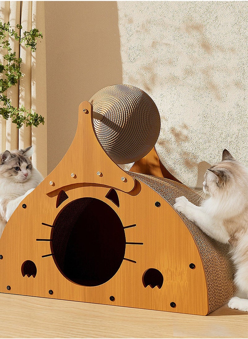 Kidle - Cat Scratching Board Wear-Resistant and Non-shedding Cat Bed Corrugated Paper Vertical Cat Claw Board Cat Toy - Image 1