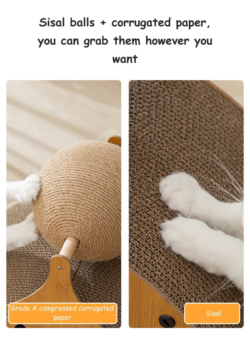 Kidle - Cat Scratching Board Wear-Resistant and Non-shedding Cat Bed Corrugated Paper Vertical Cat Claw Board Cat Toy - Image 1