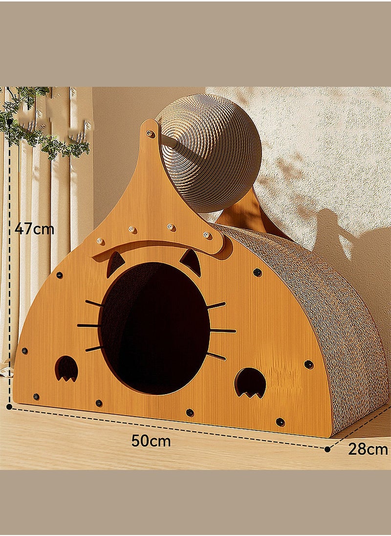 Kidle - Cat Scratching Board Wear-Resistant and Non-shedding Cat Bed Corrugated Paper Vertical Cat Claw Board Cat Toy - Image 1