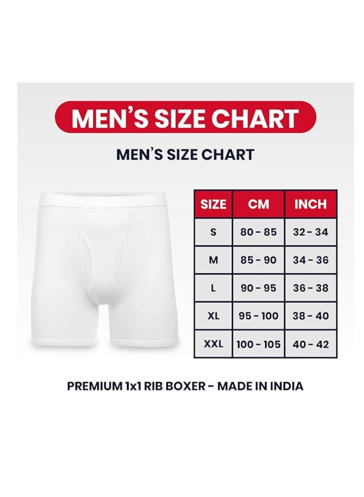 لوكس مجموعة رجالية مكونة من 3 بوكسرات سادة - Image 4