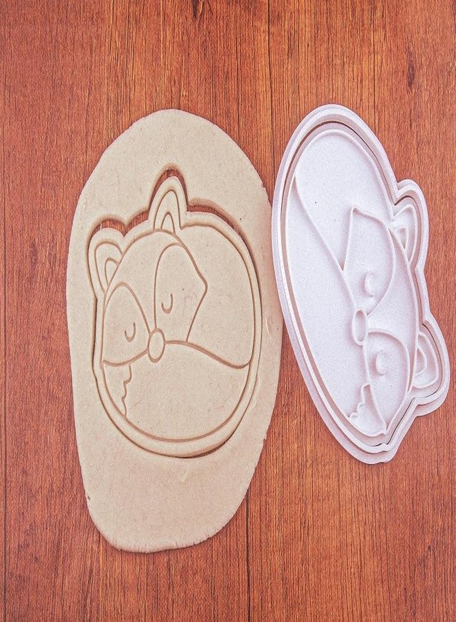 EROTNGO Sleeping Fox Black Cookie Cutter Cookie Animal Biscuit Mold forTheme Cookies Nature Party Snacks Wildlife Baking Decoration Cute Forest Party Favors and Gift for Animal - Image 1