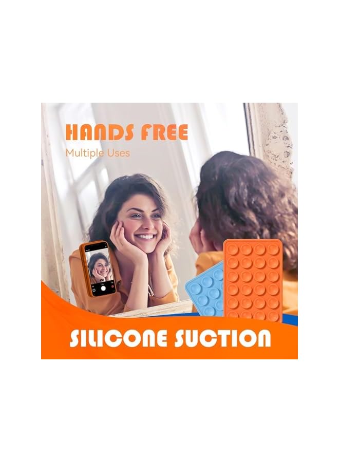 S-TOP Silicone Phone Sticky Grip, Sticky Phone Grip, Phone Suction Grip, 8 Pcs Silicone Material High Viscosity Firm Stable Practical Portable Tool, Suitable For Fixed Mobile Phone Etc - Image 3