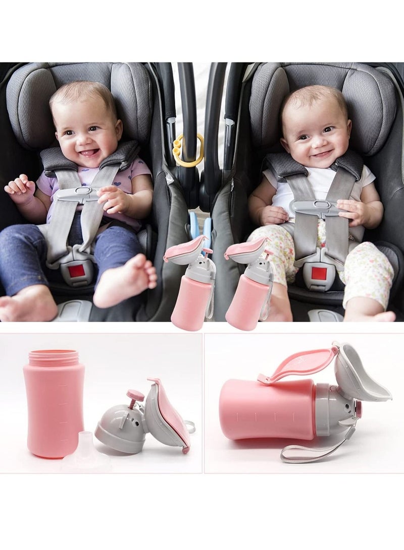 SYOSI Pee Bottle for Kids  Girls Travel Urinal Portable Potty Cup for Child Toddler Baby Emergency Toilet for Car Road Trip Essentials Camping Training, Leak Proof - Image 2