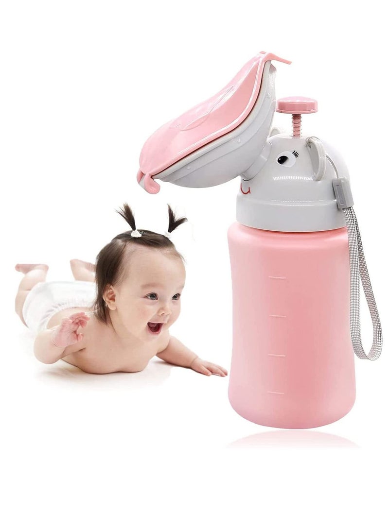 SYOSI Pee Bottle for Kids  Girls Travel Urinal Portable Potty Cup for Child Toddler Baby Emergency Toilet for Car Road Trip Essentials Camping Training, Leak Proof - Image 1