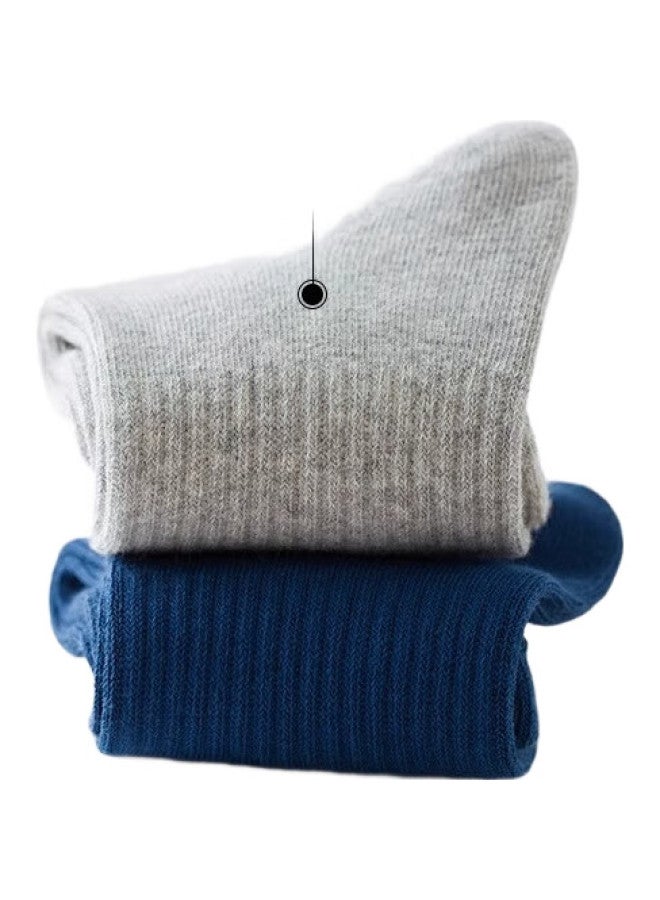 yimian Autumn And Winter New Children'S Socks [Combed Cotton Antibacterial] Mid-Calf Socks For Boys, Students, And Toddlers - Image 3