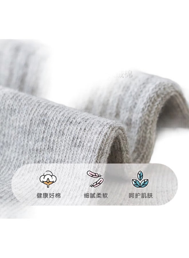 yimian Autumn And Winter New Children'S Socks [Combed Cotton Antibacterial] Mid-Calf Socks For Boys, Students, And Toddlers - Image 2
