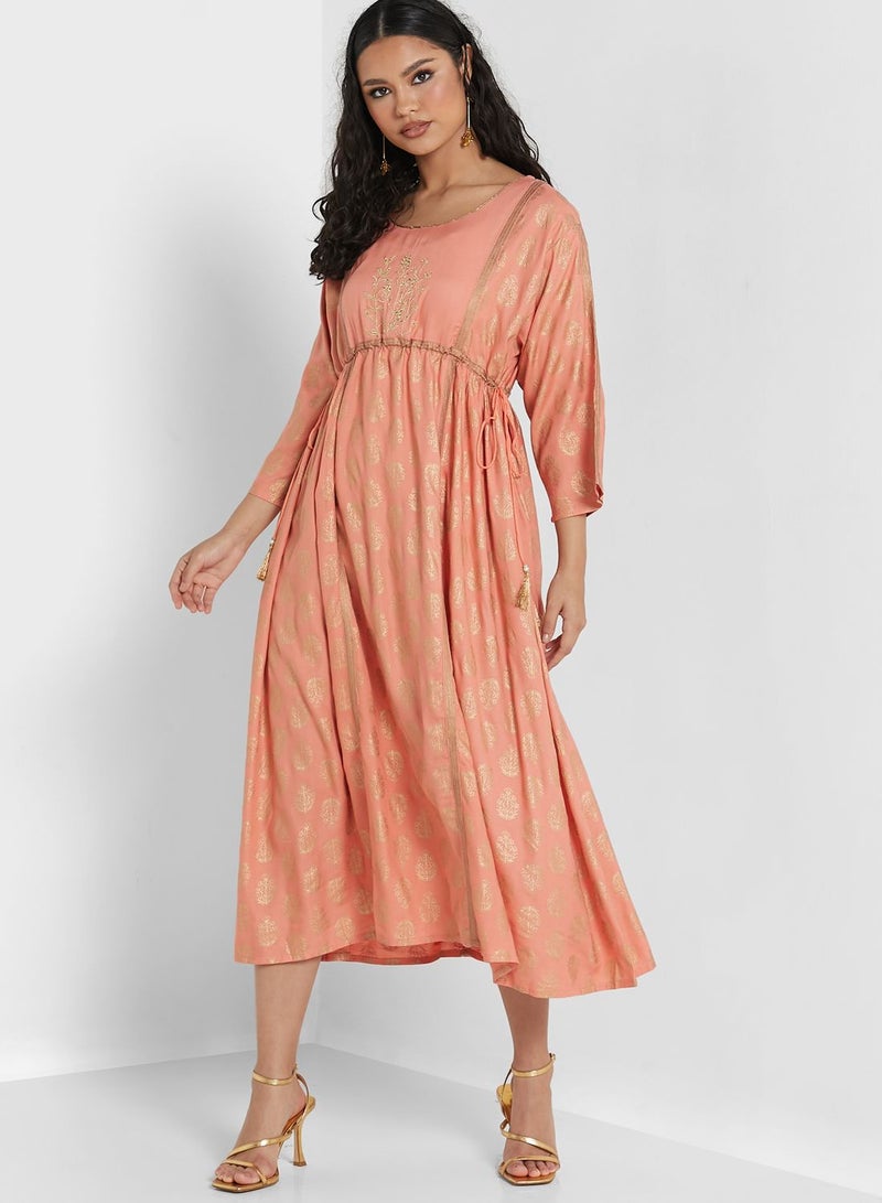 Printed Jalabiya