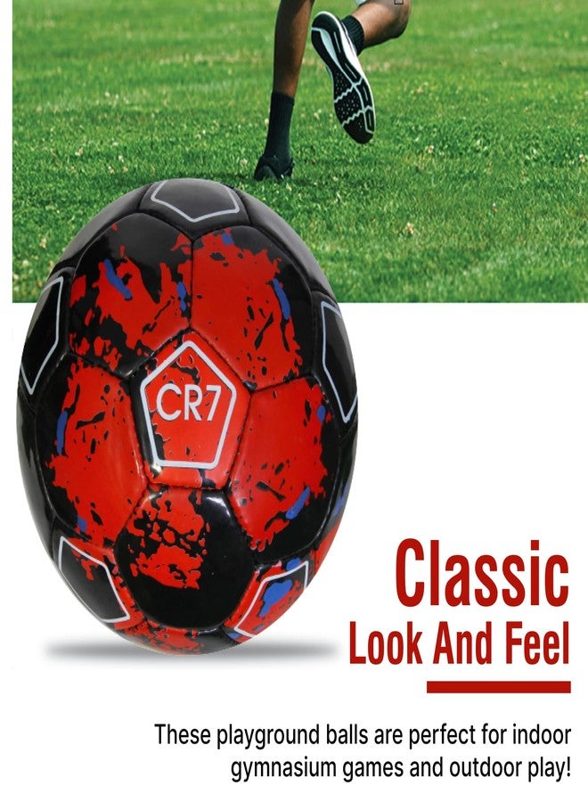 WIKIGO CR7 Football | Football for Boys Size 5 Pack of 2 | Water Resistant Best for Wet, Muddy and Grass Surface | Football for Training & Match Practice Outdoor Soccer Ball Rubber | Size 5 - Image 3