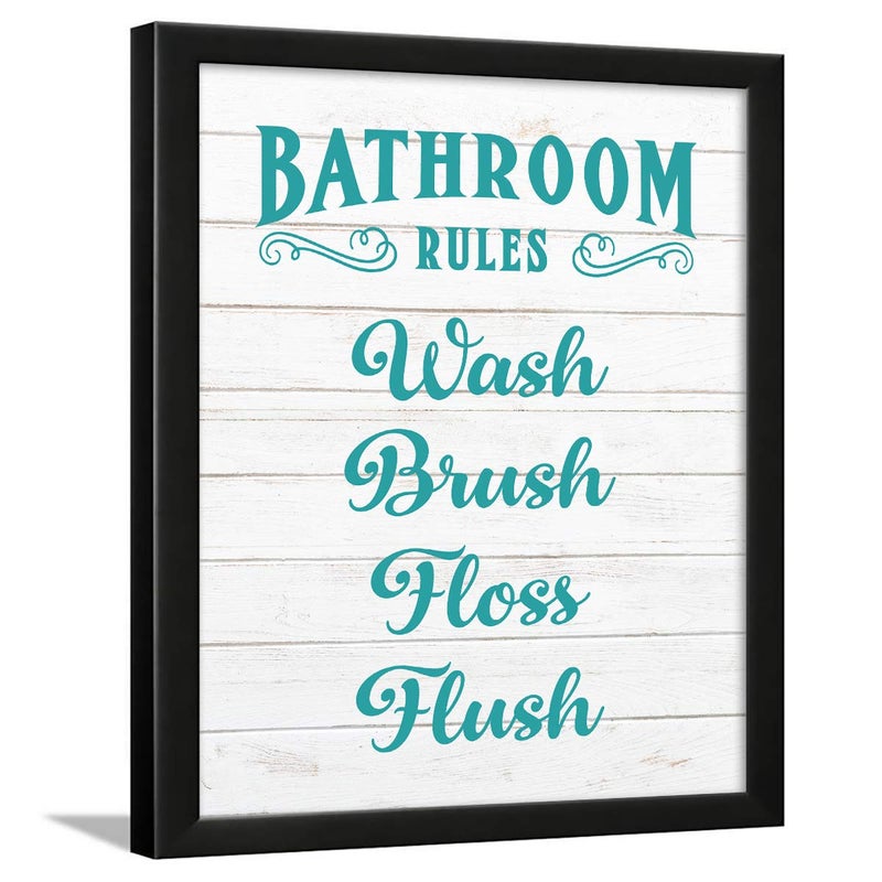 Chaka Chaundh Chaka Chaundh bathroom posters with frame bathroom quotes framed posters Washroom Quotes Frames Toilet Quotes Wall Hanging bathroom rules poster 14 X 11 inches White