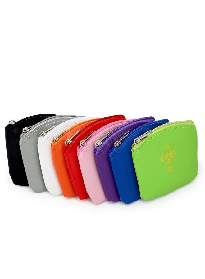 RosaryMart Black Rosary Pouch with Zipper and Gold Cross Imprint - Perfect for Easter, Lent, and Religious Events - Stylish Rosary Case for Men and Women to Keep Beads Safe - Image 2