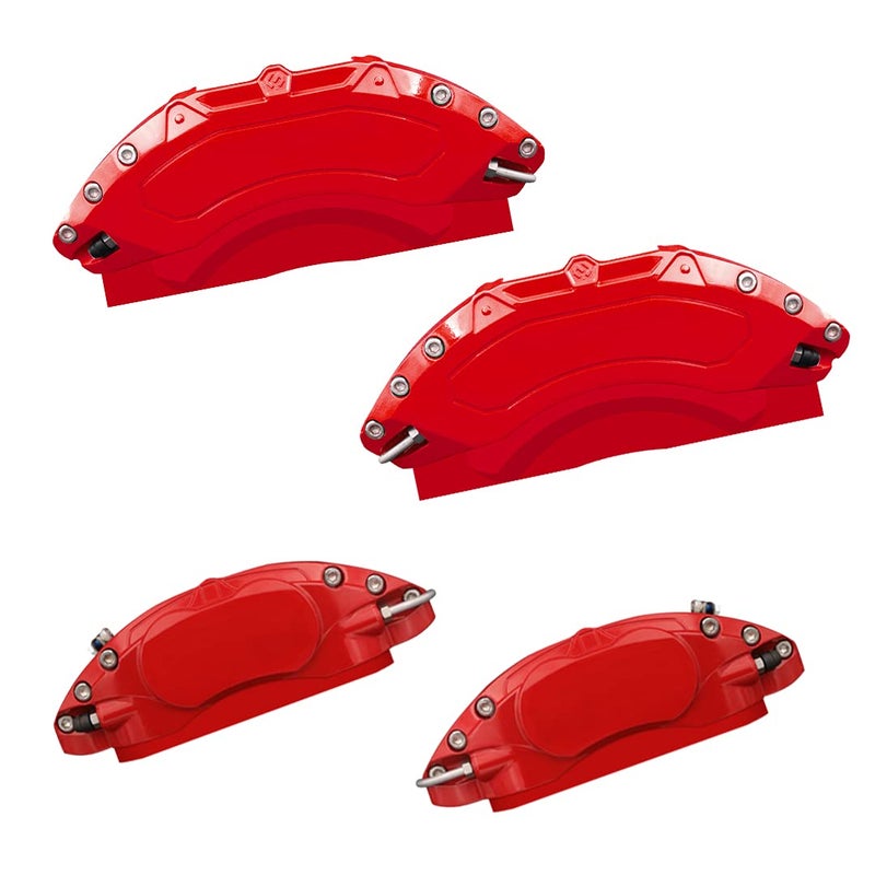 AOOA Brake Disc Red Caliper Cover Powder Coating for Dodge Charger/Challenger SXT/SE (Set of 4)
