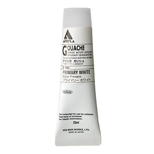Holbein Acryla Gouache 20ml Primary White - Image 1