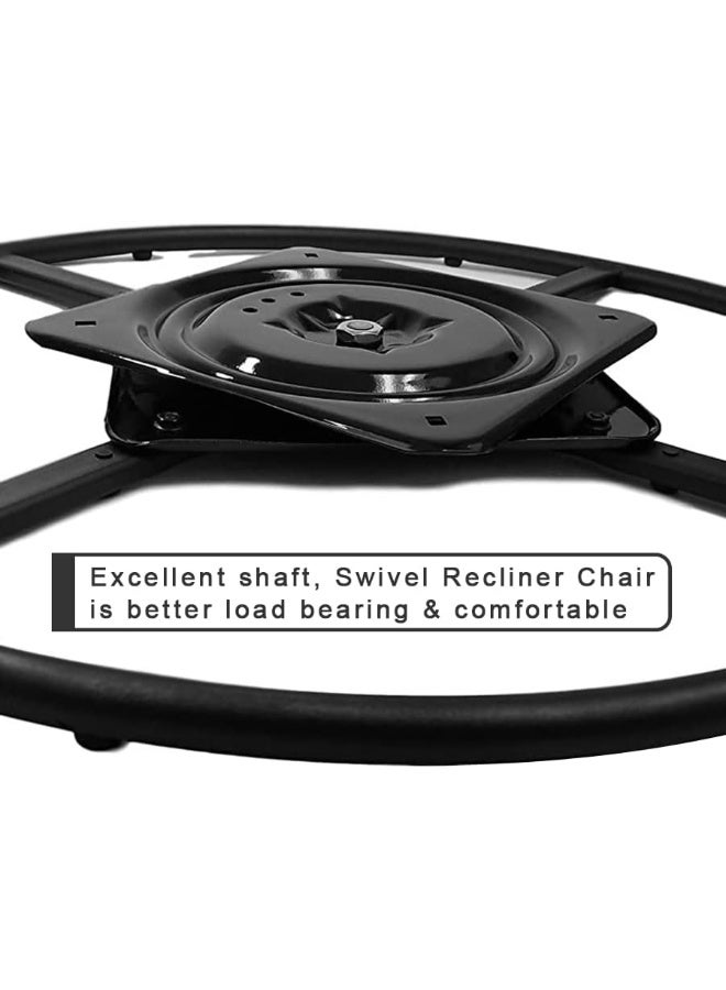 Generic Skuehod  24 Inch Heavy Duty Recliner Chair Swivel Ring Base Kit With 11 Inch Swivel Plate, Rocker Chair Replacement Parts Bottom Mechanism  - Image 2