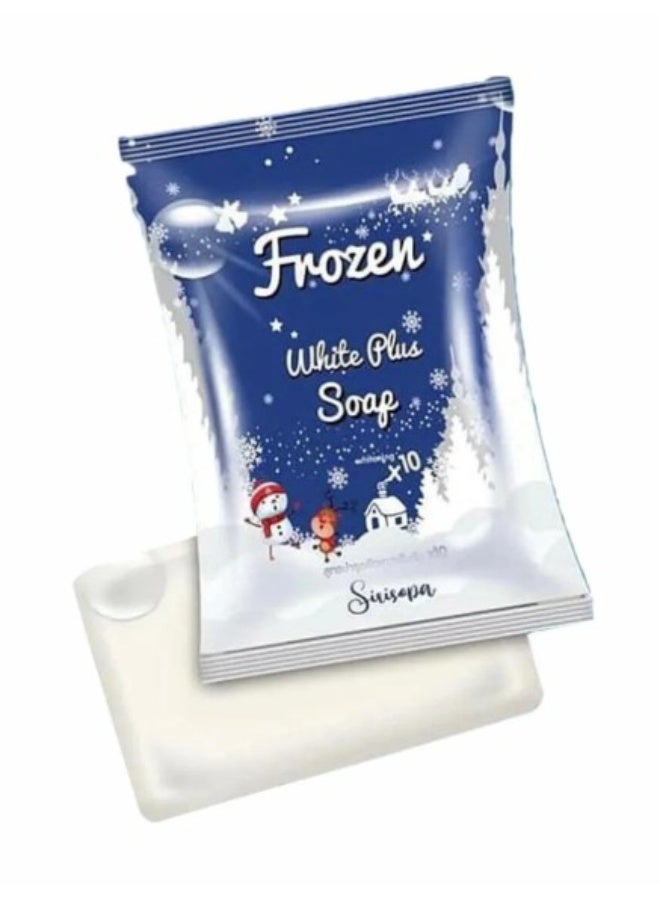 وايت كول صابونة Frozen White Plus (وزن 80 جم) | صابونة لتفتيح البشرة ومكافحة الشيخوخة؛ تعالج حب الشباب والبقع الداكنة وشحوب البشرة، وتمنحكِ بشرة ناعمة ومشرقة. - Image 4