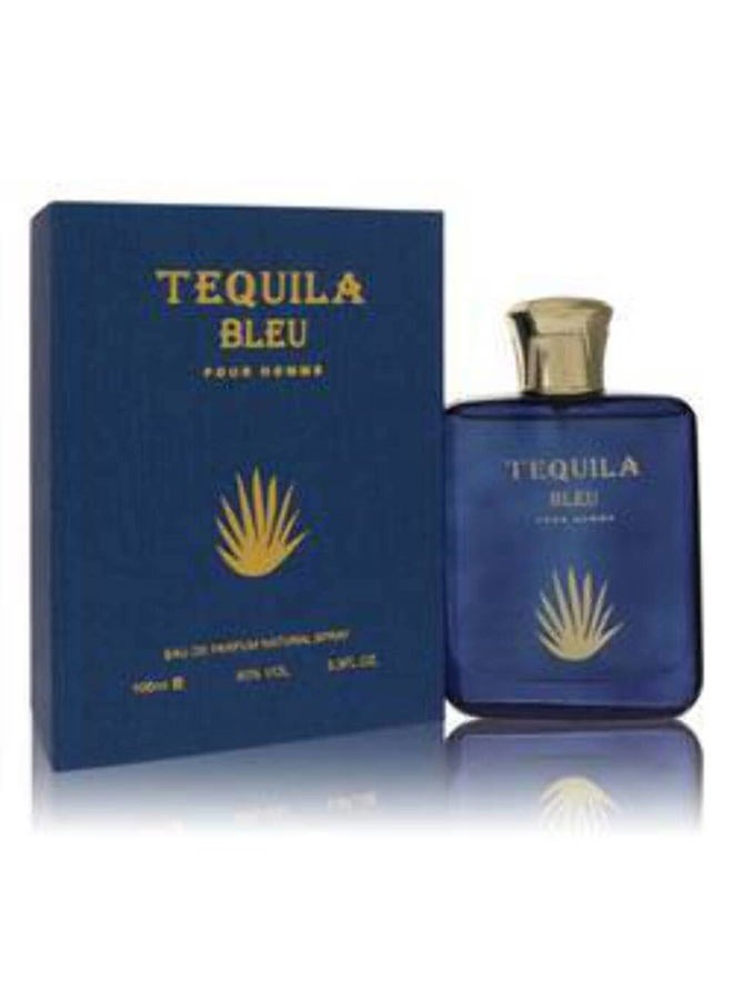 Tequila Pour Homme Bleu by Tequila Perfumes Eau De Parfum Spray 3.3 oz for Men