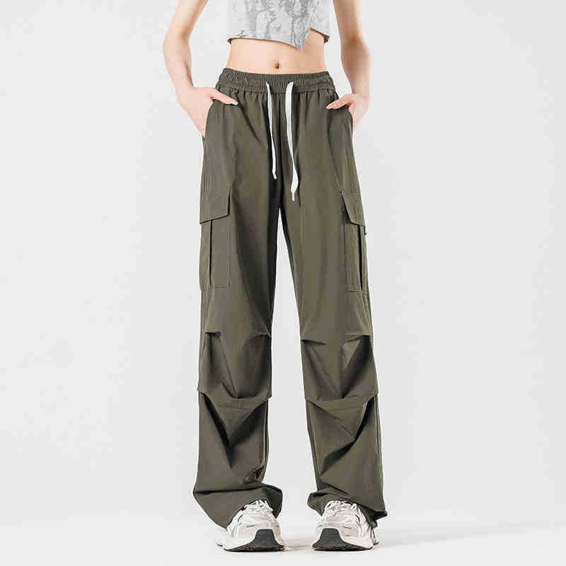 Wassup Paratrooper Pants For Men And Women Drawstring Trendy Brand Rushforward Pants Loose Sports Casual Wide Leg Pants - Image 1