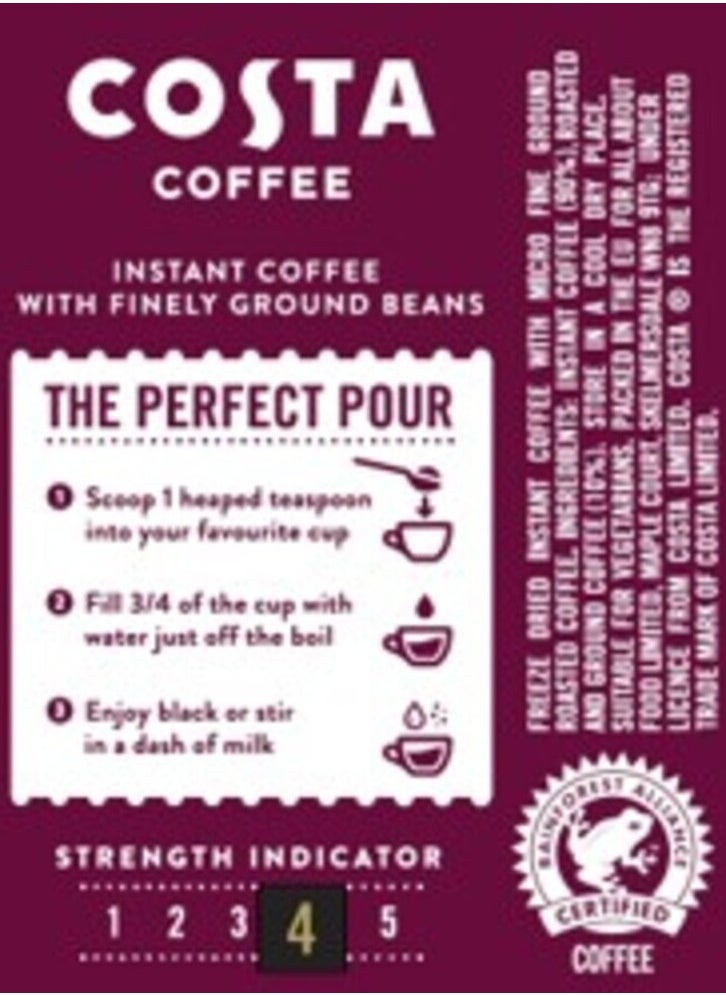 Costa Coffee - Dark Intense Instant Coffee 100grams Single - Image 1
