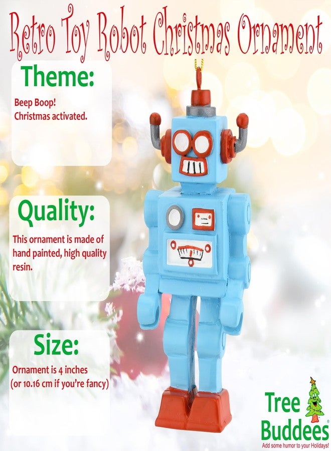 Tree Buddees Retro Toy Robot Unique Christmas Ornament - Image 2