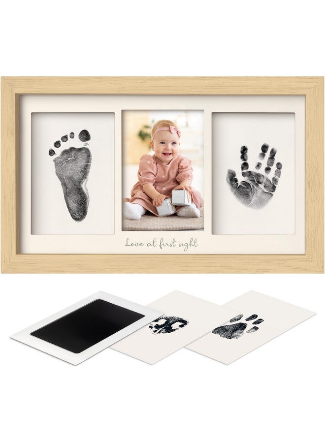 KeaBabies Inkless Baby Hand And Footprint Kit - Ink Pad for Baby Hand and Footprints,Dog Paw Print Kit,Dog Nose Print Kit,Clean Touch Newborn Print Kit,Baby Registry,Baby Shower Gifts,Girls,Boys (Ash Wood) - Image 1