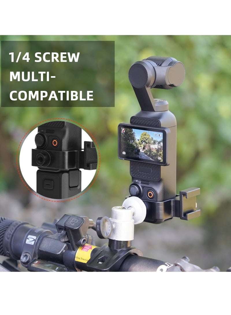 SYOSI Camera Expansion Adapter Extension Frame Adapter for DJI Osmo Pocket 3 Aluminum Alloy Extension Bracket Camera Adapter Bracket Fixed Bezel Holder Bicycle Stand for DJI Pocket 3 Adapter Mount - Image 3