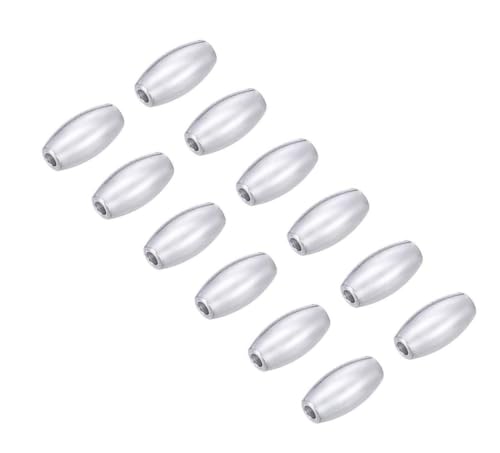 Adabele 50pcs Adabele Authentic 925 Sterling Silver Hypoallergenic 5.5mm Small Seamless Oval Rice Loose Beads Spacer for DIY Craft Jewelry Making SS112 - Image 5