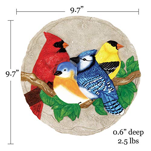 Spoontiques - Garden Décor - Bright Birds Stepping Stone - Decorative Stone for Garden - Image 5
