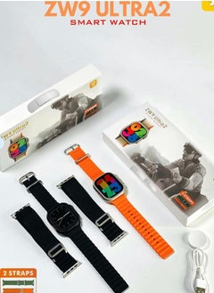 ZW9 Ultra 2 Multifunctional smart watch with 2 different straps with wireless charging