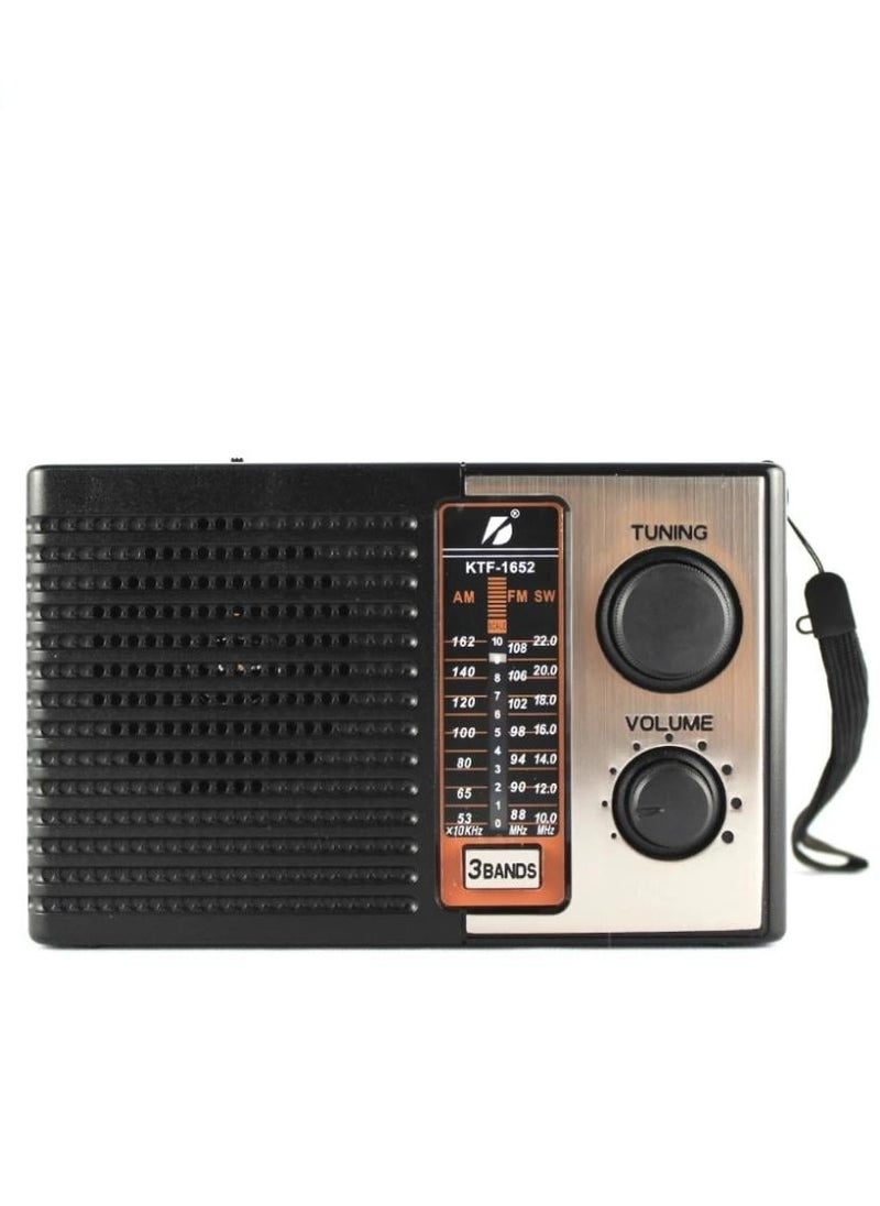 Yuegan Solar Powered Bluetooth Radio with 1200mAh Rechargeable Battery, Support USB/TF AM/FM/SW1-6  - Image 3