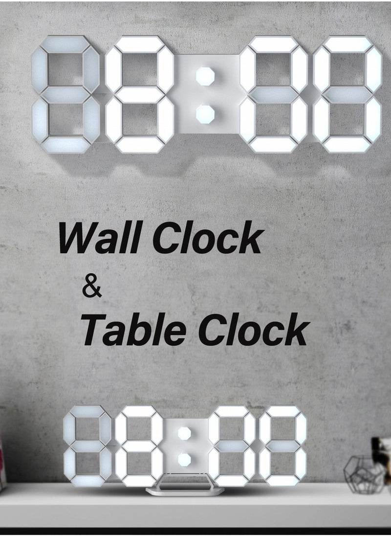 Pretocter LED Digital Clock, Desktop Electronic Alarm Clock, Brightness Adjustment, Four-Character Digital Clock, Bedroom Digital Alarm Clock.  - Image 2