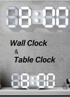 Pretocter LED Digital Clock, Desktop Electronic Alarm Clock, Brightness Adjustment, Four-Character Digital Clock, Bedroom Digital Alarm Clock.  - Image 2