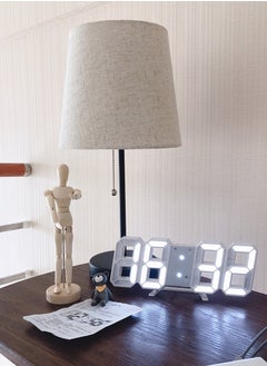 Pretocter LED Digital Clock, Desktop Electronic Alarm Clock, Brightness Adjustment, Four-Character Digital Clock, Bedroom Digital Alarm Clock.  - Image 5
