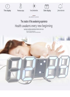 Pretocter LED Digital Clock, Desktop Electronic Alarm Clock, Brightness Adjustment, Four-Character Digital Clock, Bedroom Digital Alarm Clock.  - Image 3