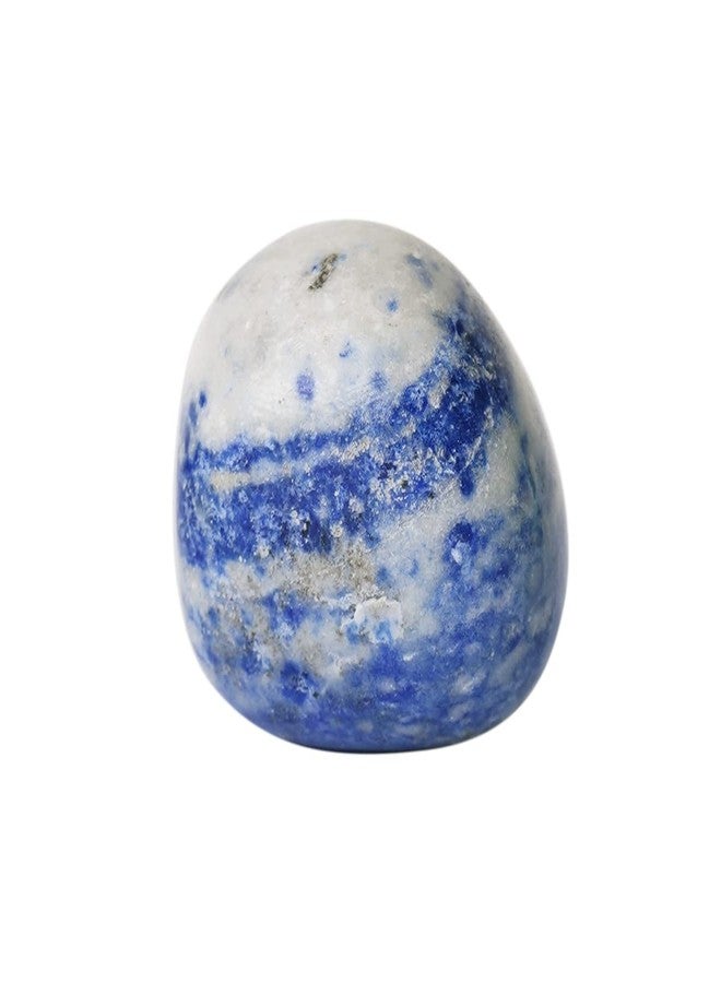 9Dzine Lapis Lazuli Crystal Stone Tumble Raw Rough Lapis Lazuli Single Tumbled Gemstone Pebble For Reiki Healing Vastu Correction 1 Pc Blue - Image 1