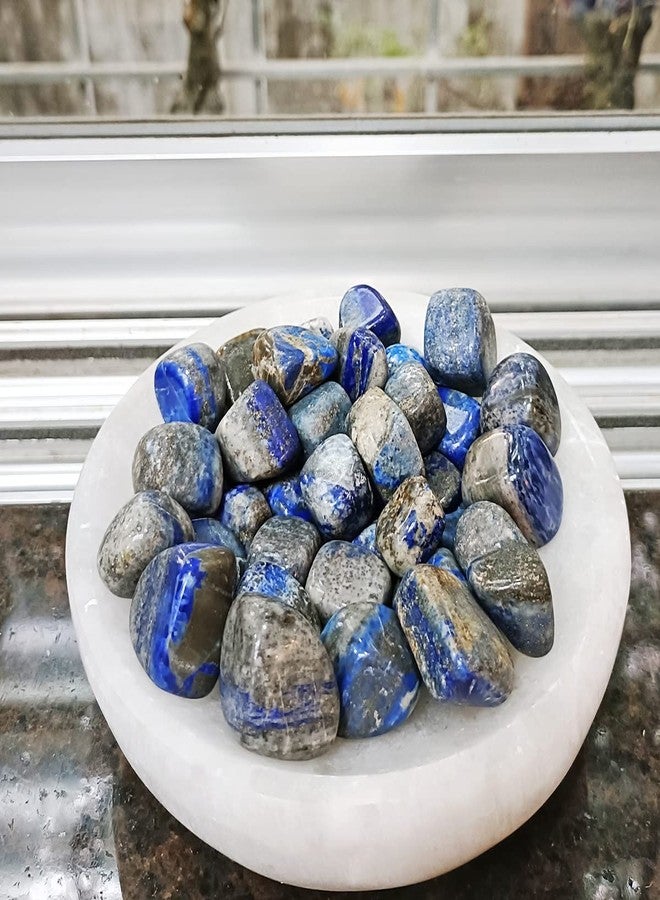 9Dzine Lapis Lazuli Crystal Stone Tumble Raw Rough Lapis Lazuli Single Tumbled Gemstone Pebble For Reiki Healing Vastu Correction 1 Pc Blue - Image 4