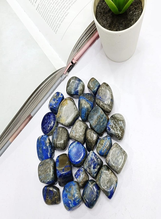 9Dzine Lapis Lazuli Crystal Stone Tumble Raw Rough Lapis Lazuli Single Tumbled Gemstone Pebble For Reiki Healing Vastu Correction 1 Pc Blue - Image 2