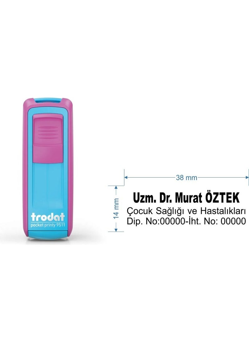 Trodat 9511 Personalized Name, Position and Title Stamp  - Image 2