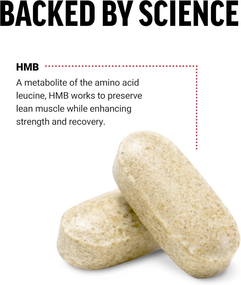 FORCE FACTOR HMB Supplement to Preserve Lean Muscle Support Workout Recovery and Prevent Muscle Protein Breakdown Clinical Dose Premium Quality NonGMO 90 Tablets - Image 5