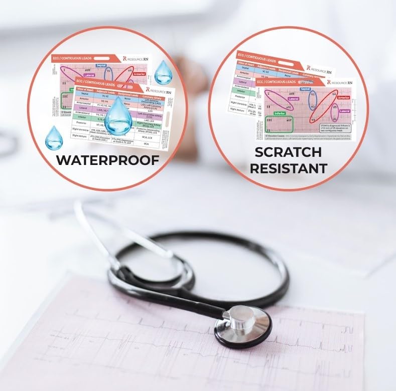 Resource RN EKG STEMI Analysis Badge Card for Rapid Interpretation â€“ Compatible for Both Horizontal & Vertical Layout - Image 3