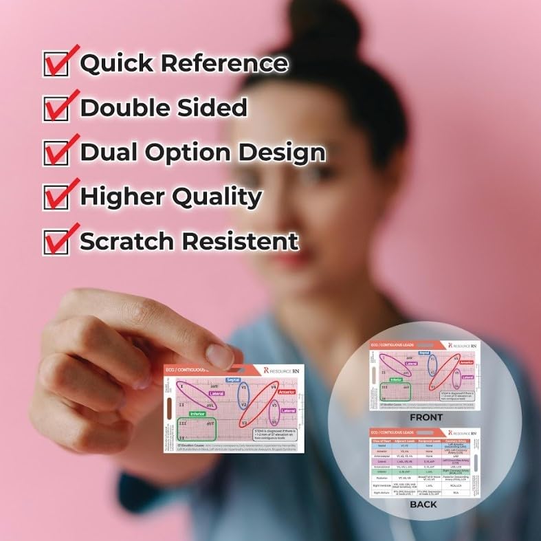 Resource RN EKG STEMI Analysis Badge Card for Rapid Interpretation â€“ Compatible for Both Horizontal & Vertical Layout - Image 4