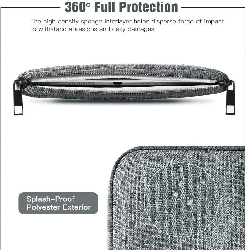 ProElite غطاء حقيبة تابلت 12" إلى 13" لجهاز آبل آيباد إير 13/برو 13/برو 12.9 سامسونج جالاكسي تاب S7/S8/S9 بلس/S7/S9 FE بلس 12.4" ، لينوفو تاب P12، مايكروسوفت سيرفيس برو، أخضر بحري - Image 3