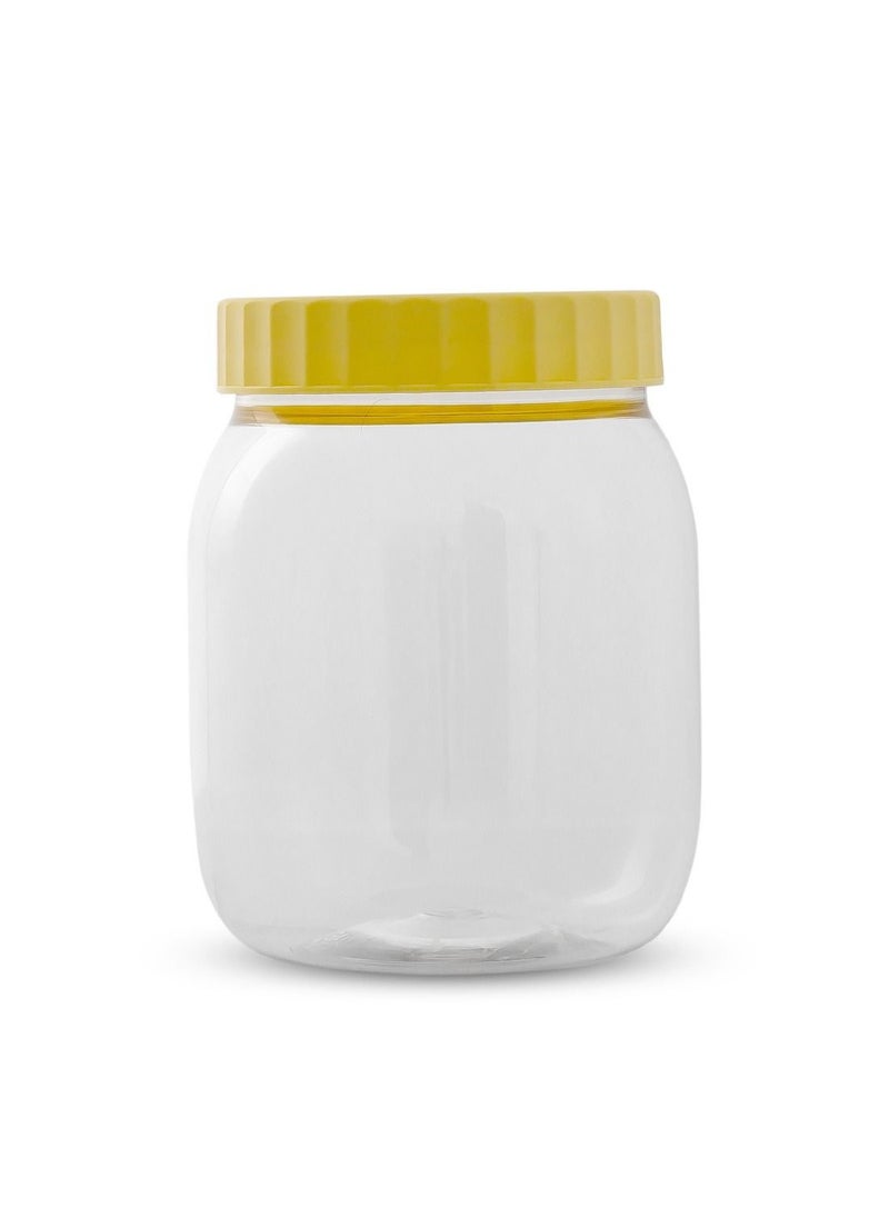 Generic Plastic Jar Container with lid keep Spices, Dry Fruits, Raisins,  Ideal for Kitchen 500ml- 1 piece  - Image 1