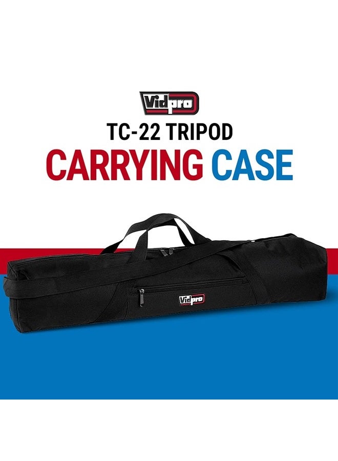 VidPro TC-22 Zippered Carrying Case 22" Long with Shoulder Strap and Carry Handle for Scopes Tripods and Light Stands and Other Equipment - Image 2