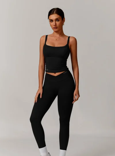 KAWN.YOGA Womens Square Neckline Cami Top