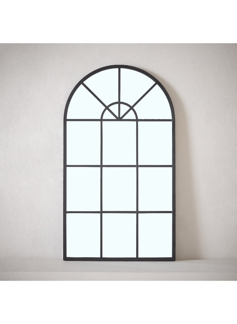 Home Box Fresco Metal Frame Windowpane Wall Mirror 70 x 1.9 x 40 cm  - Image 1