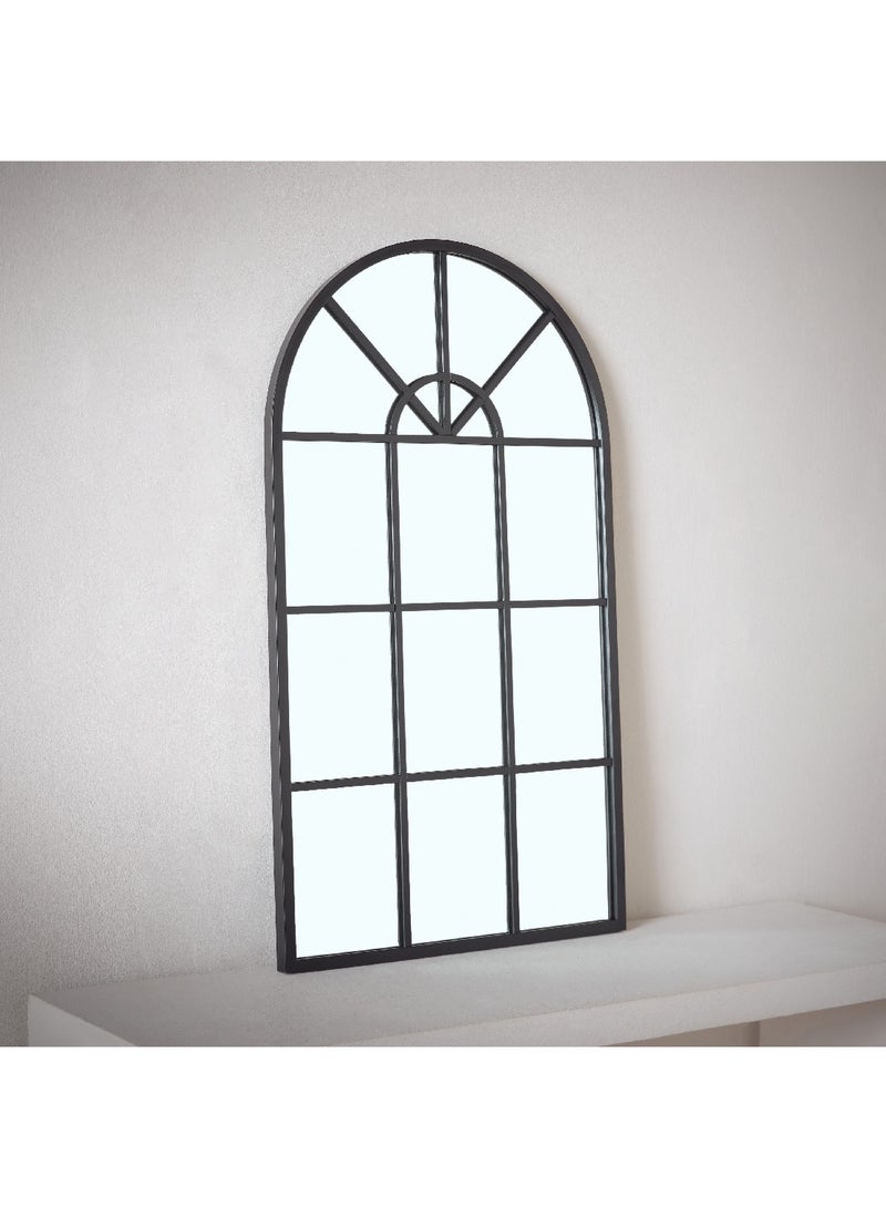 Home Box Fresco Metal Frame Windowpane Wall Mirror 70 x 1.9 x 40 cm  - Image 2