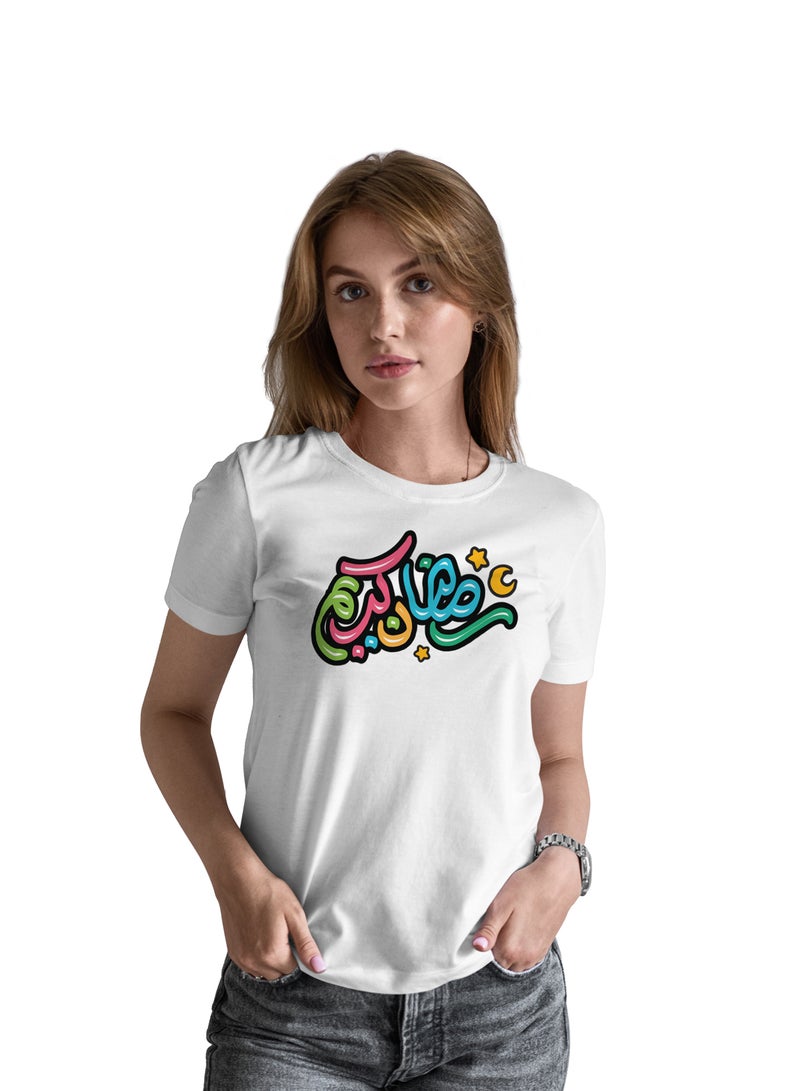 Fashion World Cotton T-shirt Printed with High-quality Ramadan  - Image 1