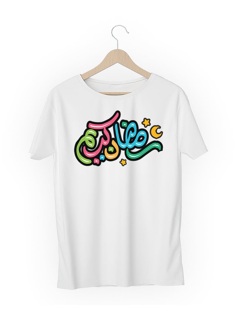 Fashion World Cotton T-shirt Printed with High-quality Ramadan  - Image 3