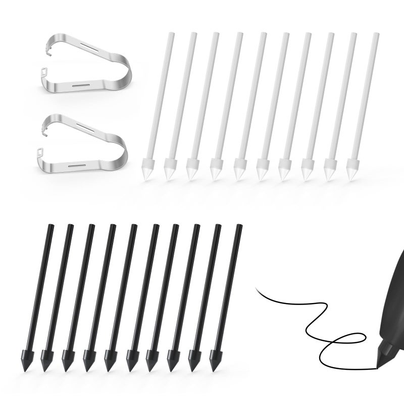 SSSÂ·GRGB SSSGRGB 20 PCS TipsNibs Replacement for Samsung Galaxy Tab S9S9FES9 Ultra S8S8S8 Ultra S7S7S7 FE S6S6 Lite Note1010 Plus10 Lite Note 20S21S22S23S24 Ultra S PenKindle Scribe Pen - Image 2